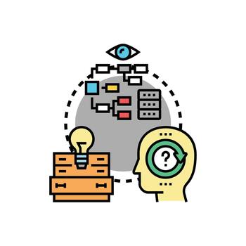 problema resolviendo lógica concepto desarrollando estrategia y. idea vector
