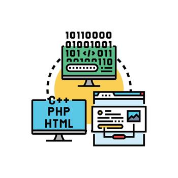 Community. driven coding toolkit creating software development system vector