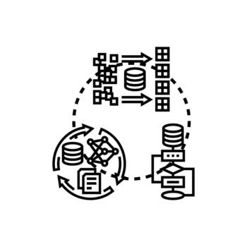 modelo establecido conocimiento base desarrollo ciclo concepto. vector