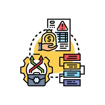 Optimizing content editing workflow steps and. process vector