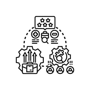 Continuous assessment process evaluating. performance and feedback loop vector