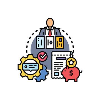Bite sized tutorial cards for effective. learning vector
