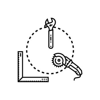 herramienta. modificación proceso utilizando mano instrumentos vector