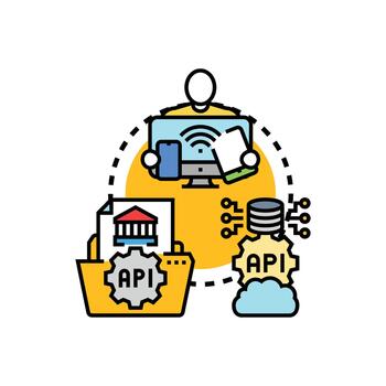 Api. token authentication process establishing secure data access vector