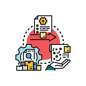 Supply inventory. management process optimization control loop vector