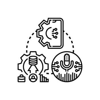 Api. integration developing modern communication technology systems vector