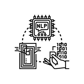 electrónico circuitería chip. Procesando artificial inteligencia datos vector