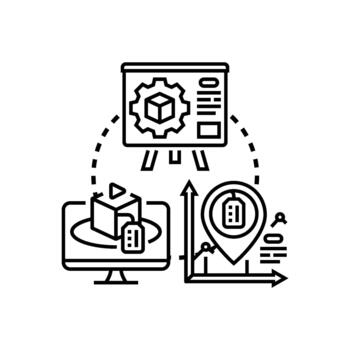 técnico. producto documentación flujo de trabajo y desarrollo proceso vector