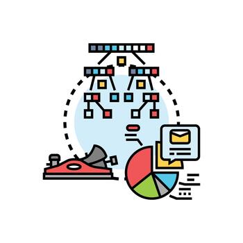 predefinido bloquear segmentación concepto con datos análisis vector
