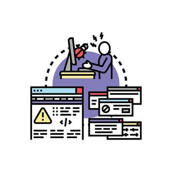 depuración software proceso para hallazgo y fijación errores vector