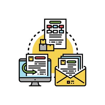 validando api solicitud respuesta esquema proceso. vector