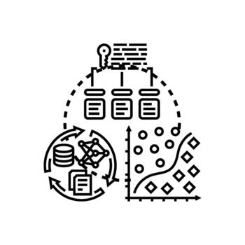 categorizado aprendizaje proceso con datos clasificación modelado. vector
