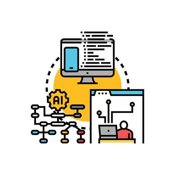solicitud. lógica desarrollando, codificación, y implementar conceptos vector