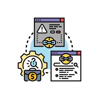 Ambiguous text data. analysis and information processing vector