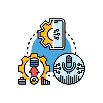 api integración desarrollando moderno comunicación tecnología. sistemas vector