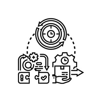Simplifying workflow process improving business efficiency concept vector