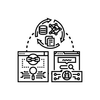 Extracting information process for data analytics vector