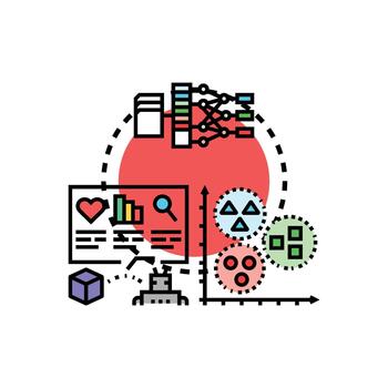 analizando datos con estadístico correlación algoritmo vector