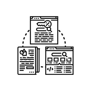 condensado resumen proceso generando web contenido y datos análisis vector