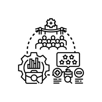 iterativo diseño proceso continuo limpiar desarrollo y comentario. lazo concepto vector