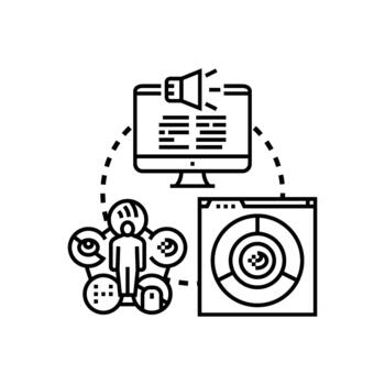 Digital accessibility plan. for screen reader devices diversity vector