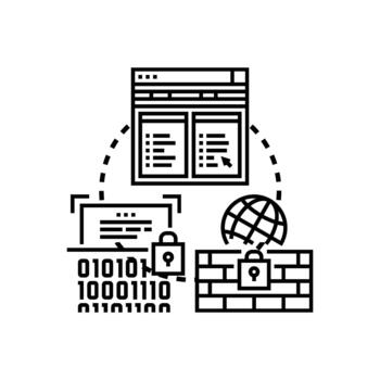 https de confianza origen para seguro Internet conexión vector