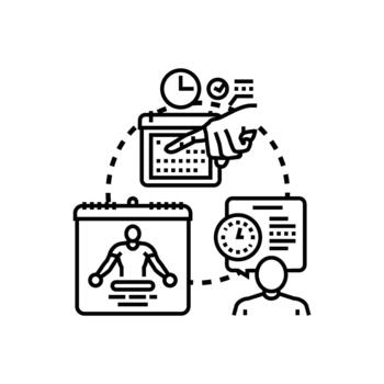 Training refreshers program scheduling and learning concept vector