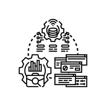 Optimizing digital tools and systems development process vector