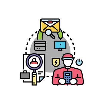 Readiness verification testing. process preparing multistyle for project implementation vector