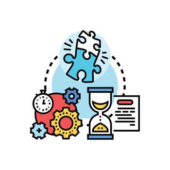 proyecto estado actualizaciones gerente tarea terminación proceso vector