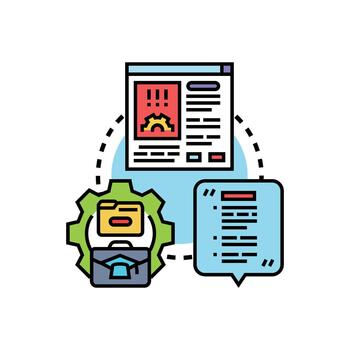 software. documentación proceso explicando programa desarrollo simplificado vector