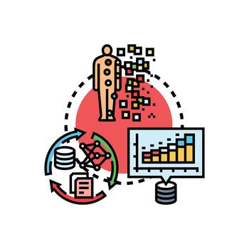 datos etiquetado proceso facilitando máquina aprendizaje desarrollo. serie vector