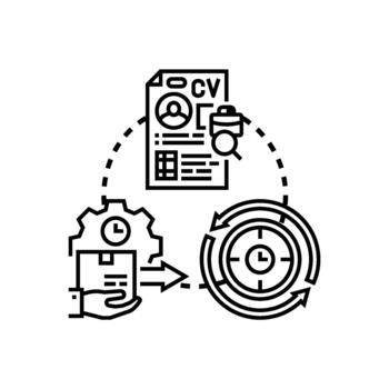 paquete identidad flujo de trabajo automatización proceso optimizando eficiencia concepto. vector