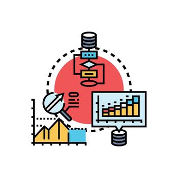 grande escala datos análisis y digital proceso mejoramiento vector
