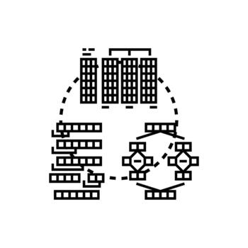 Bubble sort algorithm. implementing data organization modern process vector