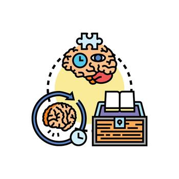 Cognitive learning technology clean. system developing future intelligence vector