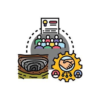 Community styleset built open. source project development process vector