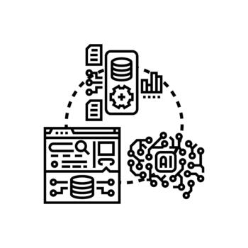 interno conocimiento base de datos administración sistema Procesando datos vector
