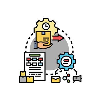 Software. deployment confirmation process completing forms delivery vector