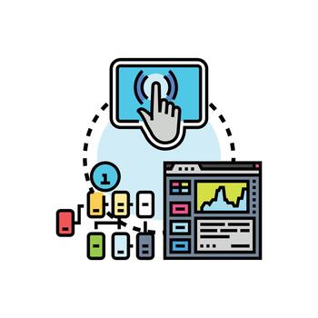 Developing user interface for minimal computer system. software vector