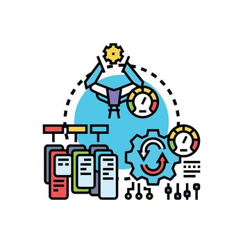 optimizando eficiencia conjunto y. rápido tarea actuación concepto vector