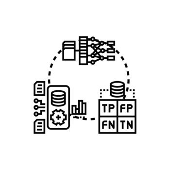 Data driven reasoning process analyzing machine learning model performance vector