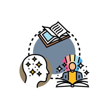 Developing new ideas and creative thinking process vector