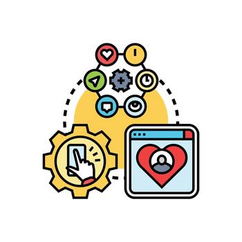 creando paquete software interfaz diseño para usuario experiencia. vector