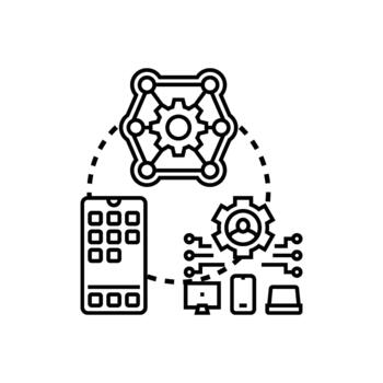 Developing layered application connectivity interface system designs vector