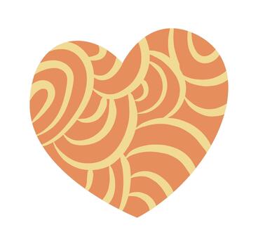 corazón Escribiendo modelo garabatear vector