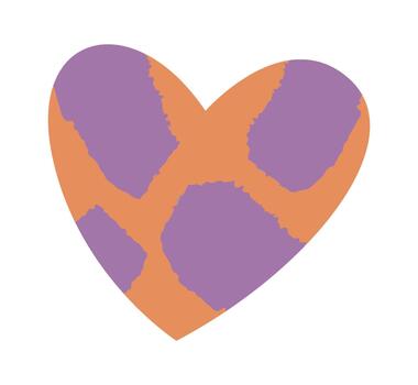corazón labor de retazos Escribiendo dibujos animados vector