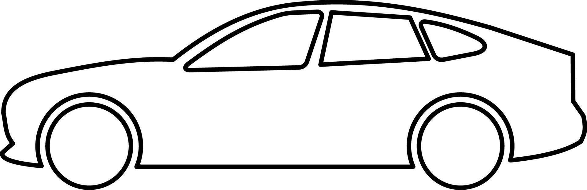 Simple Car Outline Vector Art, Icons, and Graphics for Free Download