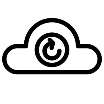 nube computación- refrescar- datos apoyo vector