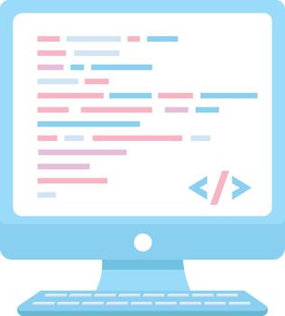 Source Code Editor Icon vector